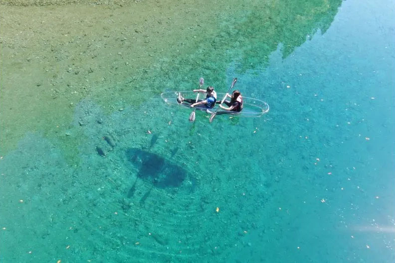 仁淀藍水晶獨木舟體驗